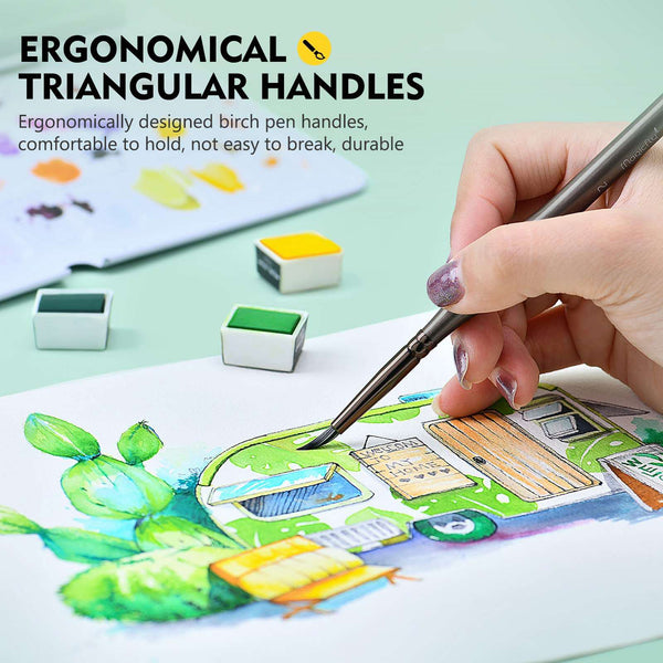 acrylic paint brush set