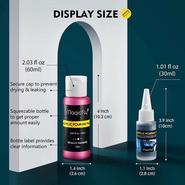 acrylic paint set metallic