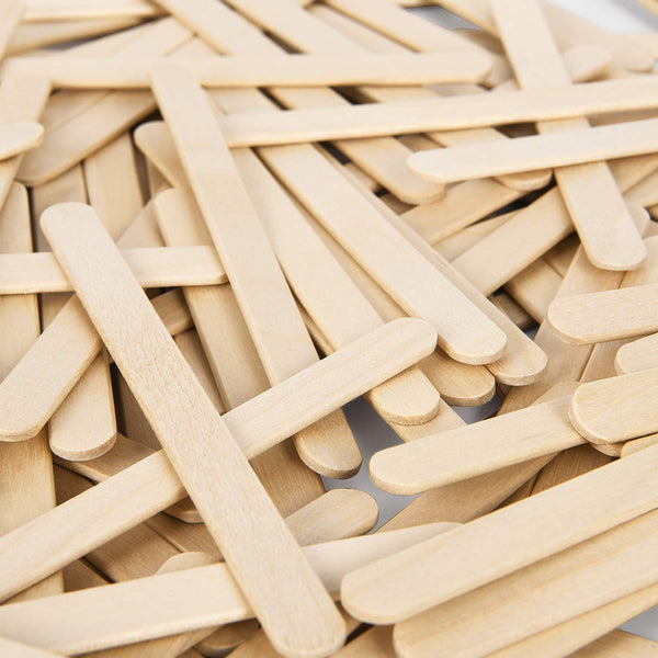 Wooden Popsicle Sticks-1000Pcs, Food Grade Craft Sticks, 4-1/2 Inch - Magicfly