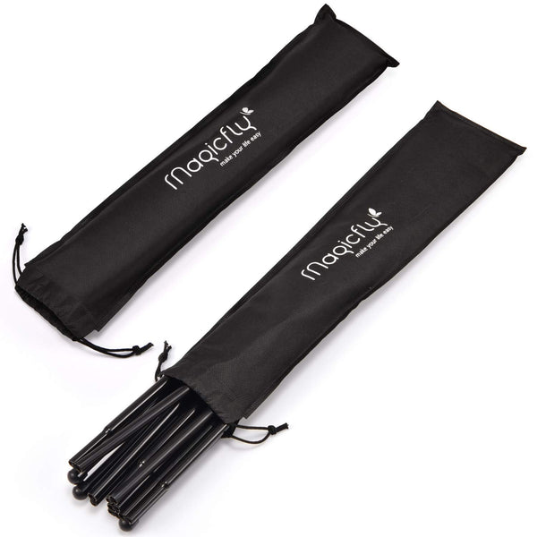 Aluminum Foldable Display Easel, 63 Inch, Telescoping, Black - Magicfly