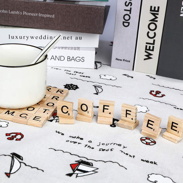 Wooden Scrabble Tiles- 1000 Pcs, A-Z alphabet - Magicfly