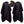 Black barber cape with button details