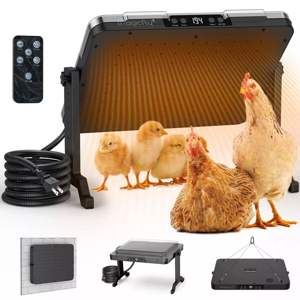 poultry heat lamp with remote control and accessories
