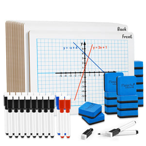 dry erase board with grid lines