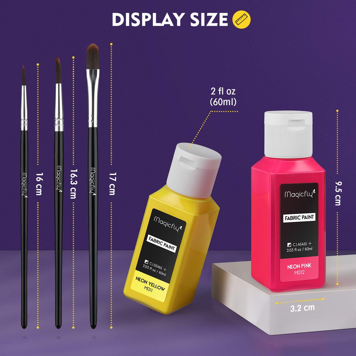 Permanent Soft Fabric Paint Set