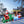 Magicfly 8.85 ft Christmas Inflatable Train Decoration Displayed in Snowy Front Yard – Santa and Holiday Characters