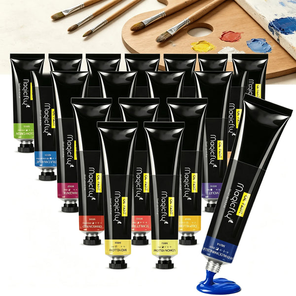 Magicfly Oil Paint Set 20 Colors – Perfect Gift for Beginners and Art Lovers