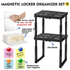 magnetic locker shelf