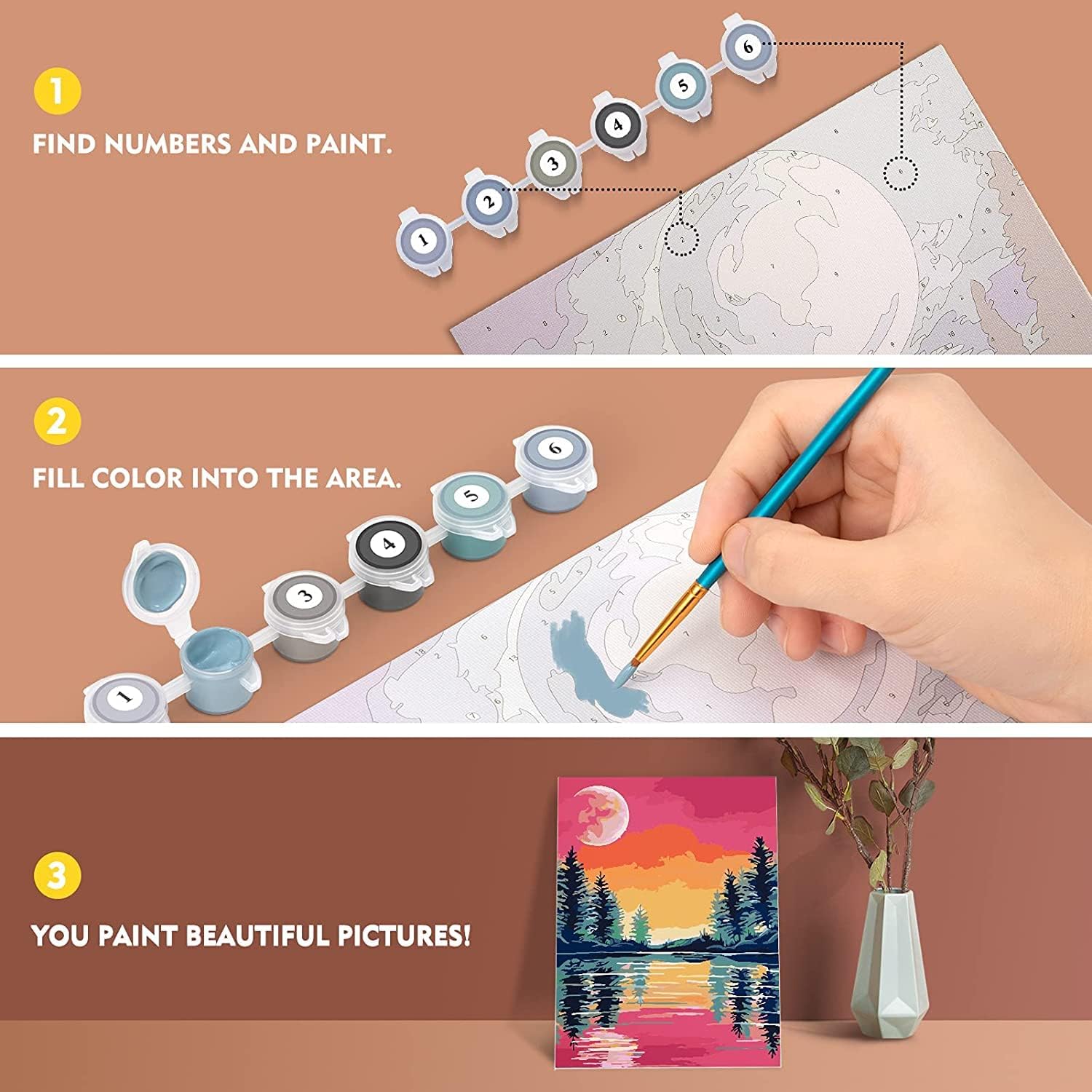 DIY  Paint by Numbers for adults 