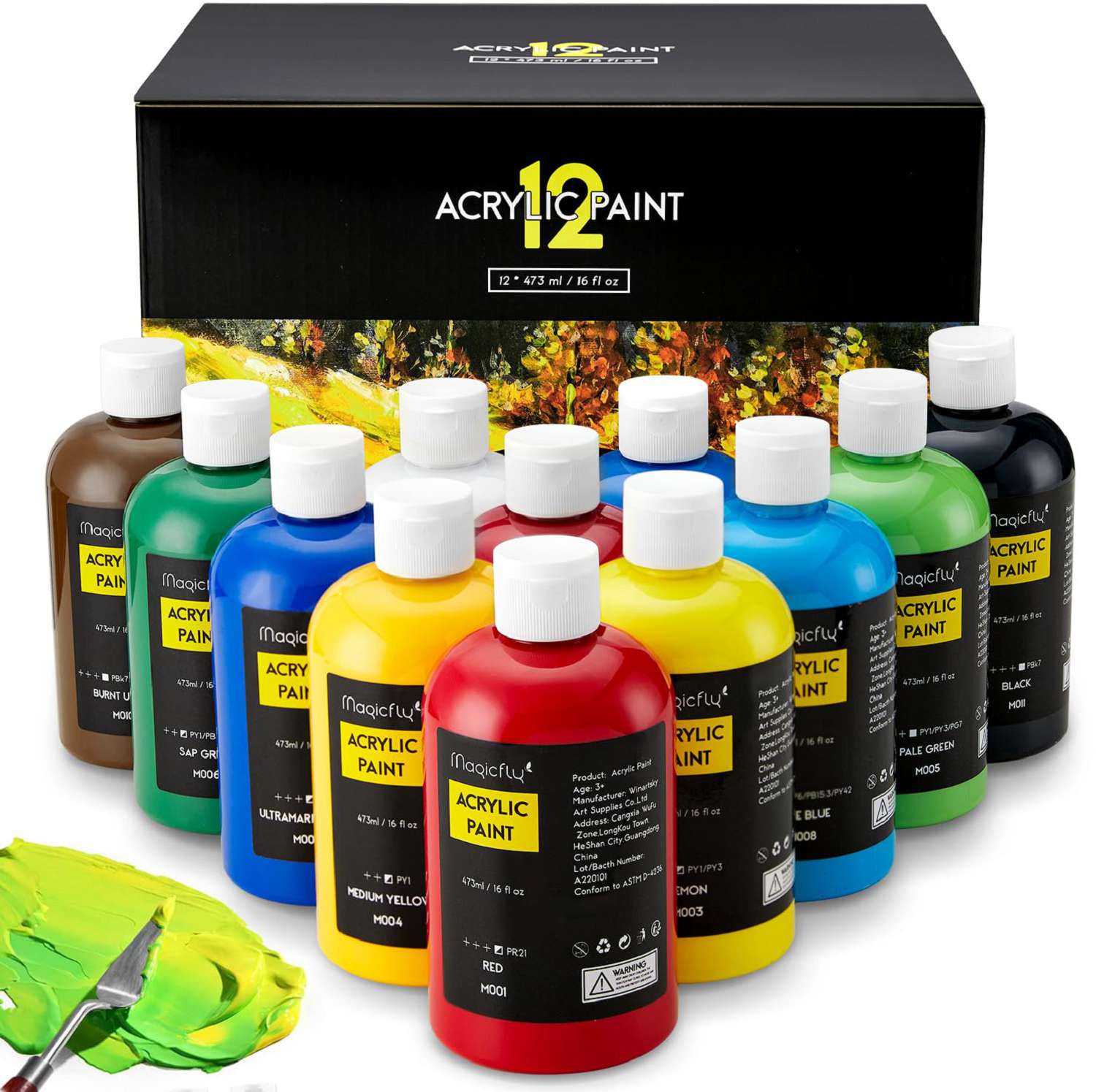 Magicfly Bulk Acrylic Paint Set  Best Acrylic Painting for Beginners