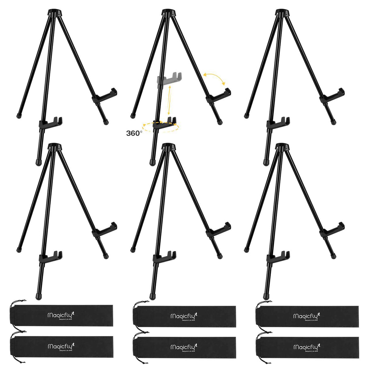 Magicfly 6 Pack of Tabletop Easels for Display