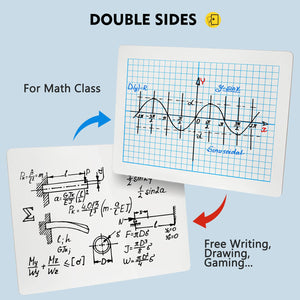 whiteboard with grid lines