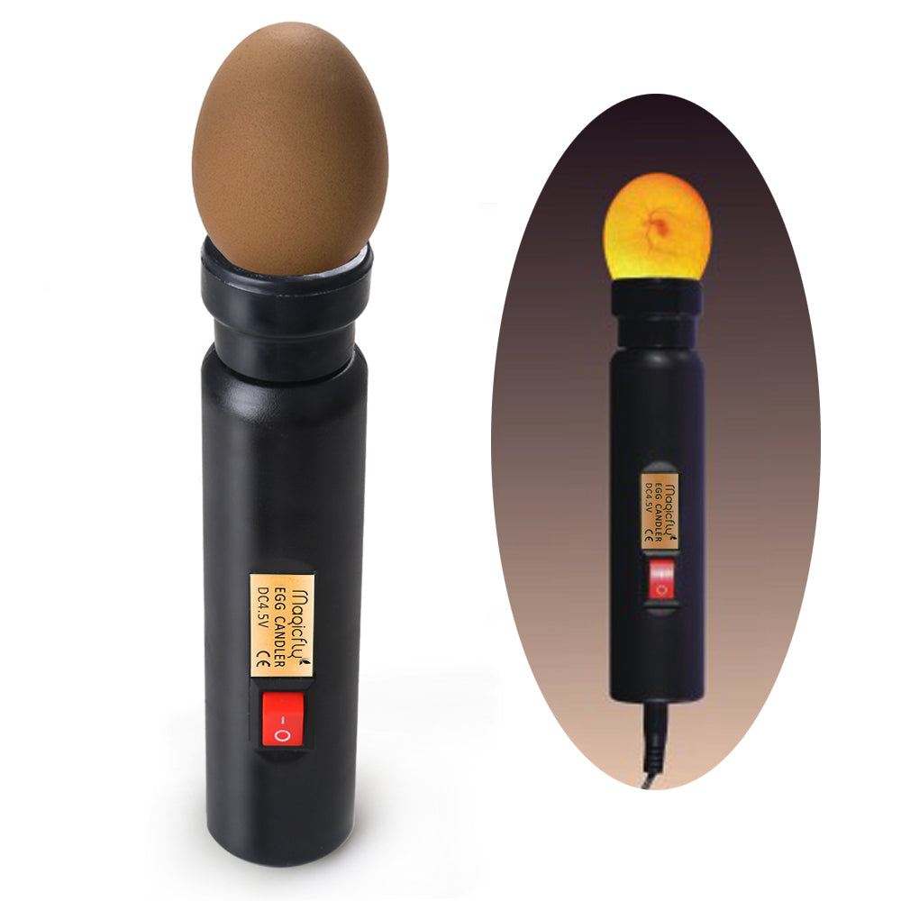 Bright Cool LED Light Egg Candler Tester, Power by Power Supply Only - Magicfly