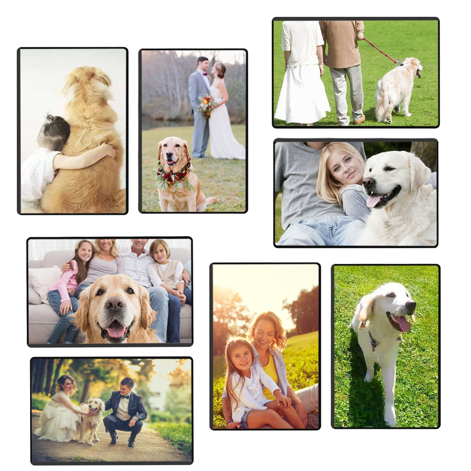 Magnetic Picture Frame with Clear Pocket, 4 x 6 Inches Refrigerator Photo Holder for Fridge Office Cabinet Locker, Black - Pack of 15 - Magicfly