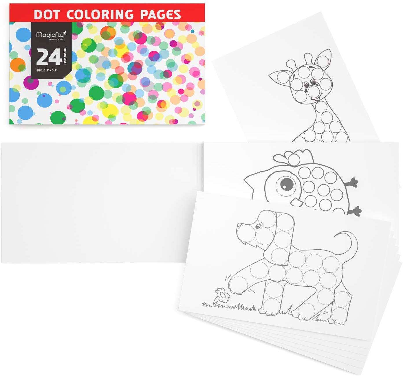 Washable Dot Markers - 8/12 Colors, Non-Toxic Paint - Magicfly