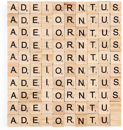 Wooden Scrabble Tiles- 1000 Pcs, A-Z alphabet - Magicfly