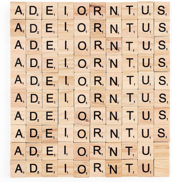 Wooden Scrabble Tiles- 1000 Pcs, A-Z alphabet - Magicfly