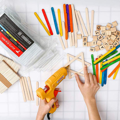 200-Pack Full Size Hot Glue Sticks,4 Inch Long X 0.43 Inch Diameter Hot Melt Glue Gun Sticks, Compatible with Most Glue Guns - Magicfly
